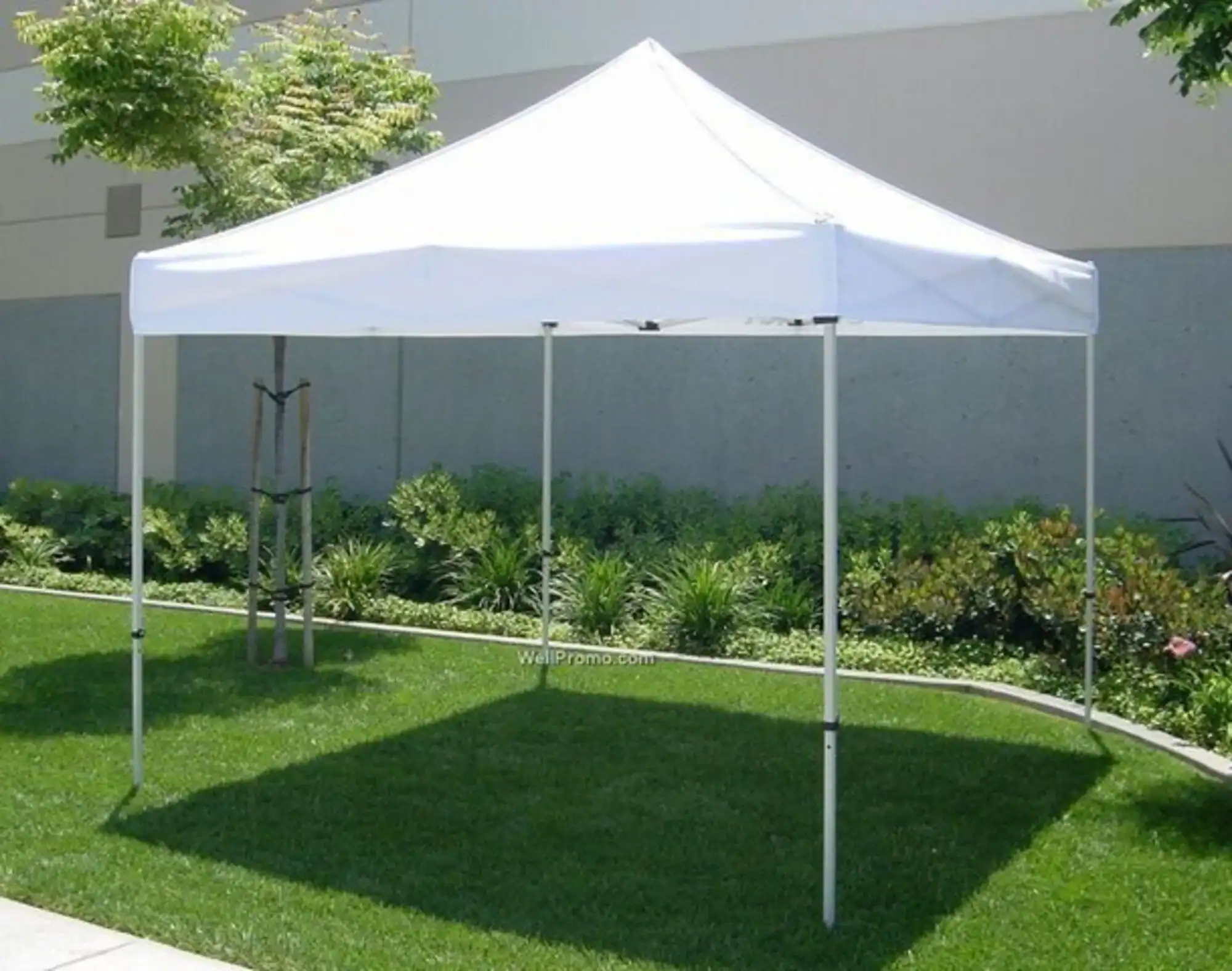 White outdoor event tent for kids' parties at Party Kids America.